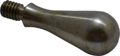 Gibraltar - 5/16-18 Threaded Stem, Fixed Handwheel & Machine Handle - Carbon Steel Bulb Shape Handle, 7/16" Long Carbon Steel Stem, 2-5/32" OAL - Exact Tool & Supply