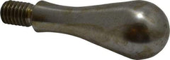 Gibraltar - 3/8-16 Threaded Stem, Fixed Handwheel & Machine Handle - Carbon Steel Bulb Shape Handle, 9/16" Long Carbon Steel Stem, 2-11/16" OAL - Exact Tool & Supply