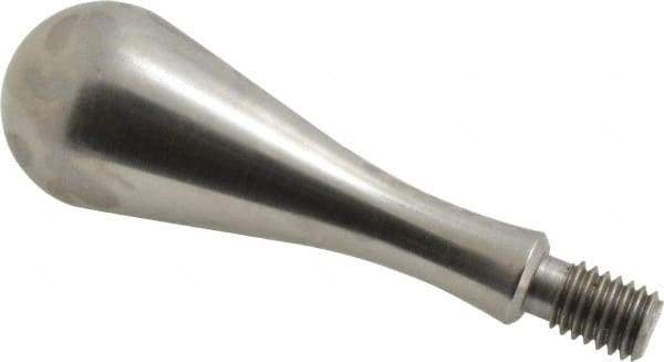 Gibraltar - 7/16-14 Threaded Stem, Fixed Handwheel & Machine Handle - Carbon Steel Bulb Shape Handle, 11/16" Long Carbon Steel Stem, 3-29/32" OAL - Exact Tool & Supply