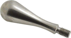 Gibraltar - 7/16-14 Threaded Stem, Fixed Handwheel & Machine Handle - Carbon Steel Bulb Shape Handle, 11/16" Long Carbon Steel Stem, 3-29/32" OAL - Exact Tool & Supply