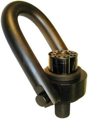 American Drill Bushing - 15,000 Lbs. Load Capacity, 6-1/2 Inch Wide x 8.73 Inch High, Extra Duty Torque Hoist Ring - 1 - 1/4-7 Thread Size, 13/4 Inch Radius, 470 Ft./Lbs. Torque Load - Exact Tool & Supply