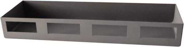 Durham - Gray, Steel, Cabinet Shelf - 12" Wide x 4" Deep x 1-1/2" High Body - Exact Tool & Supply