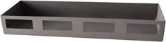 Durham - Gray, Steel, Cabinet Shelf - 12" Wide x 4" Deep x 1-1/2" High Body - Exact Tool & Supply