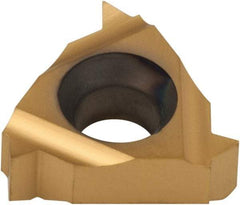 Carmex - 11IR Internal Right Hand 18 NPT Laydown Threading Insert - Grade P25C, TiN Coated Carbide - Exact Tool & Supply
