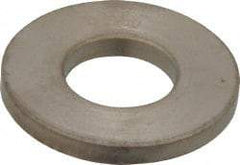Gibraltar - 1/2" Screw, Grade 12L14 Case Hardened Steel Standard Flat Washer - 17/32" ID x 1-1/8" OD, 1/8" Thick, Nickel-Plated Finish - Exact Tool & Supply