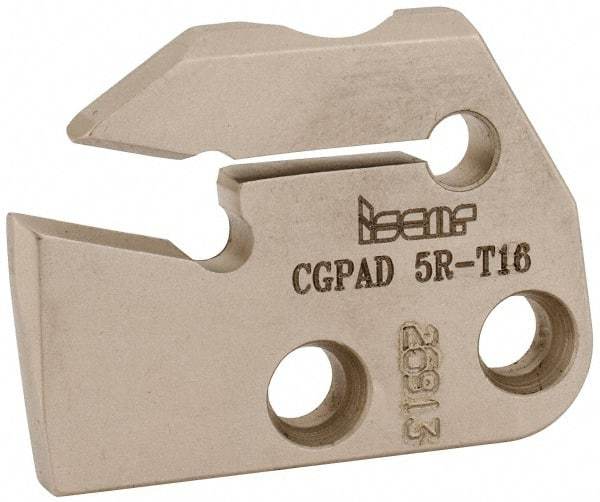 Iscar - Right Hand Cut, 6.4mm Insert Width, Cutoff & Grooving Support Blade for Indexables - 16mm Max Depth of Cut, 5.2mm Head Projection - Exact Tool & Supply