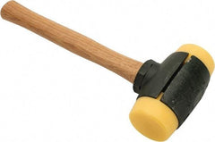 Garland - 6-1/2 Lb Head 2-3/4" Face Plastic Split Head Hammer - Wood Handle - Exact Tool & Supply