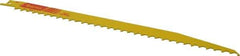 Starrett - 12" Long x 3/4" Thick, Bi-Metal Reciprocating Saw Blade - Tapered Profile, 3 TPI, Toothed Edge, Universal Shank - Exact Tool & Supply