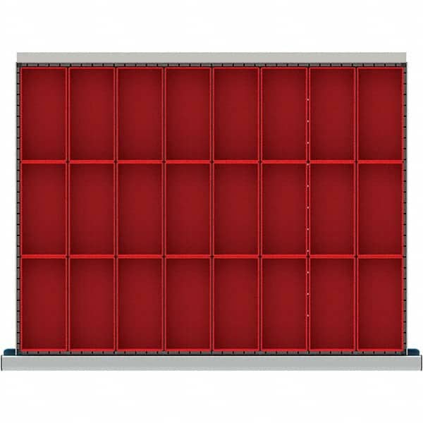 LISTA - 24-Compartment Drawer Divider Layout for 3.15" High Drawers - Exact Tool & Supply