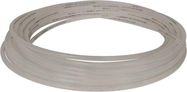 Parker - 3/8" ID x 1/2" OD, 1/16" Wall Thickness, 100' Long, Polyethylene Tube - Natural, 90 Max psi, -80 to 150°F - Exact Tool & Supply