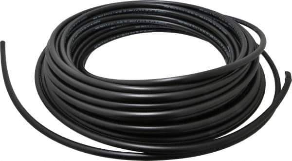 Parker - 1/4" ID x 3/8" OD, 1/16" Wall Thickness, 100' Long, Polyethylene Tube - Black, 125 Max psi, -80 to 150°F - Exact Tool & Supply