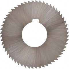 Made in USA - 2-3/4" Diam x 0.064" Blade Thickness x 1" Arbor Hole Diam, 56 Tooth Slitting and Slotting Saw - Arbor Connection, Right Hand, Uncoated, High Speed Steel, Concave Ground, Contains Keyway - Exact Tool & Supply