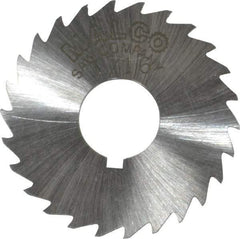 Made in USA - 1-1/2" Diam x 1/16" Blade Thickness x 1/2" Arbor Hole Diam, 26 Tooth Slitting and Slotting Saw - Arbor Connection, Right Hand, Uncoated, High Speed Steel, Concave Ground, Contains Keyway - Exact Tool & Supply