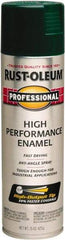 Rust-Oleum - Hunter Green, Gloss, Rust Proof Enamel Spray Paint - 14 Sq Ft per Can, 15 oz Container, Use on Multipurpose - Exact Tool & Supply