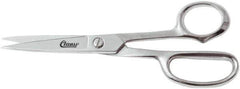 Clauss - 5" LOC, 8-1/2" OAL Shears - Steel Handle, For Paper, Fabric - Exact Tool & Supply