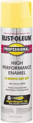 Rust-Oleum - Safety Yellow, Gloss, Rust Proof Enamel Spray Paint - 14 Sq Ft per Can, 15 oz Container, Use on Multipurpose - Exact Tool & Supply