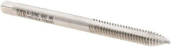 Union Butterfield - #6-32 UNC, 2 Flute, Bright Finish, High Speed Steel Spiral Point Tap - Plug Chamfer, Right Hand Thread, 2" OAL, 11/16" Thread Length, 0.141" Shank Diam, 2B/3B Class of Fit, Series 1534NR - Exact Tool & Supply