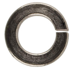 Made in USA - #4, 0.025" Thick Split Lock Washer - 316 Stainless Steel, 0.114" Min ID, 0.12" Max ID, 0.209" Max OD - Exact Tool & Supply