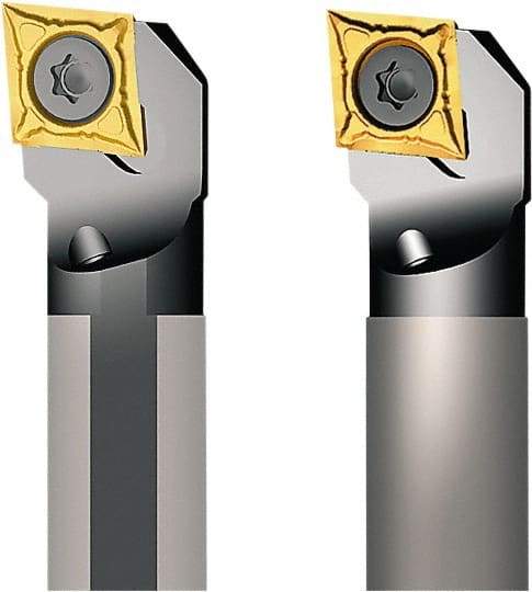 Seco - 22mm Min Bore Diam, 180mm OAL, 16mm Shank Diam, A-SCLC Indexable Boring Bar - 22mm Max Bore Depth, CC.. 09T3.. Insert, Screw Holding Method - Exact Tool & Supply