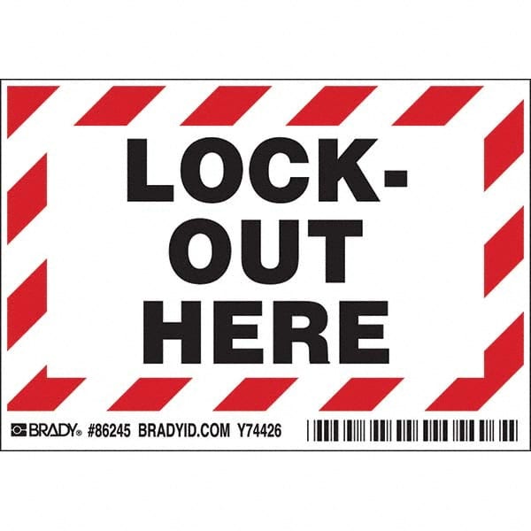 Brady - Safety & Facility Labels Message Type: Accident Prevention Header: None - Exact Tool & Supply