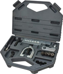 Proto - 17 Piece Automotive Combination Flaring Tool Kit - Adapters, O-ring, Cone, Pusher Screws, Bars, Yoke, Wrench, Countersink Tool, Bolt - Exact Tool & Supply