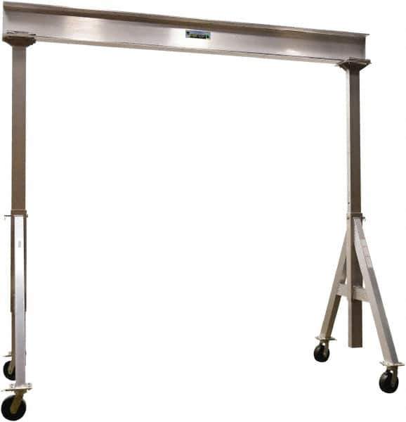 Vestil - 6,000 Lb Load Capacity, Aluminum Gantry Crane - 12' Span - Exact Tool & Supply