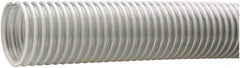 Kuriyama of America - 2-1/2" ID x 3.07" OD, 40 Max psi, Full In. Hg, Dry Material Handling & Transfer Hose - PVC, -40 to 150°F, 3" Bend Radius, 100' Coil Length, Clear - Exact Tool & Supply