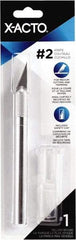 X-ACTO - Steel Precision Cutter with 1 Blade - #2 Large Fine Point Blade, Aluminum Handle - Exact Tool & Supply