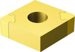 Sandvik Coromant - CNGA322 WH Grade 7015 CBN Turning Insert - TiN Finish, 80° Diamond, 3/8" Inscr Circle, 1/8" Thick, 1/32" Corner Radius - Exact Tool & Supply