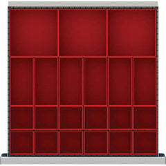 LISTA - 21-Compartment Drawer Divider Layout for 2.17" High Drawers - Exact Tool & Supply