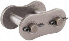 U.S. Tsubaki - 1-1/2" Pitch, ANSI 120, Cottered Roller Chain Connecting Link - For Use with Single Strand Chain - Exact Tool & Supply