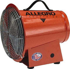 Allegro - 8" Inlet, Electric AC Axial Blower - 0.33 hp, 1,275 CFM, 120 Max Voltage Rating - Exact Tool & Supply