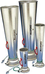 Allegro - 46.06 Inch Long, Galvanized Steel Venturi Style Pneumatic Blowers - 1 Inch NPT, 14.37 Inch Base Diameter, 14-1/4 Inch Face Diameter - Exact Tool & Supply