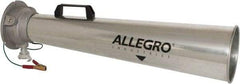 Allegro - 30-1/2 Inch Long, Galvanized Steel Venturi Style Pneumatic Blowers - 1/2 Inch NPT, 7.31 Inch Base Diameter, 7 Inch Face Diameter - Exact Tool & Supply