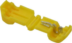 3M - 12 AWG, Nylon, Fully Insulated, Female Wire Disconnect - 1/4 Inch Wide Tab, Yellow, CSA Certified, CSA LR32411, UL File E70512, UL Listed - Exact Tool & Supply