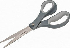 Fiskars - 3-7/64" LOC, 8-1/2" OAL Stainless Steel Scissors - Right Hand, Plastic Straight Handle, For Crafts - Exact Tool & Supply