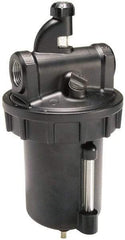 Parker - 3/4 NPT Port, 250 Max psi, Heavy-Duty Lubricator - Zinc Bowl with Sight Glass, Cast Aluminum Body, 325 CFM, 150°F Max, 4.97" Wide x 11.44" High - Exact Tool & Supply