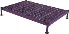 Ballymore - 9" 1 Step Work Platform - Work Platform, 500 Lb Capacity, 8" Platform Height, 24" Base Width x 71" Base Depth, Heavy-Duty Serrated Grating - Exact Tool & Supply