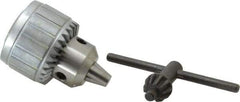 Interstate - JT2 Short, 1/32 to 3/8" Capacity, Tapered Mount Drill Chuck - Keyed, 45mm Sleeve Diam, 56mm Open Length - Exact Tool & Supply