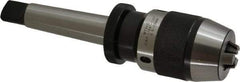 Interstate - 3MT, 0 to 1/2" Capacity, Integral Shank Drill Chuck - Keyless, Taper Shank - Exact Tool & Supply