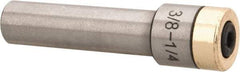 Interstate - Slitting/Slotting Saw Arbor - Straight Shank, 3/8" Shank Diam, 2" OAL, For 1/4" Cutter Hole Diam - Exact Tool & Supply