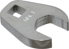 Proto - 1/4" Drive, 12mm, Chrome Finish, Crowfoot Wrench - 61/64" Head Diam, 1.17" OAL, 0.218" Head Thickness - Exact Tool & Supply