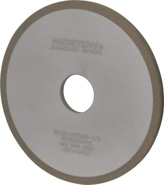 Norton - 6" Diam x 1-1/4" Hole x 1/4" Thick, 120 Grit Surface Grinding Wheel - Diamond, Type 1A1, Fine Grade, Resinoid Bond - Exact Tool & Supply