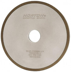 Norton - 7" Diam x 1-1/4" Hole x 3/8" Thick, 120 Grit Surface Grinding Wheel - Diamond, Type 1A1, Fine Grade, Resinoid Bond - Exact Tool & Supply