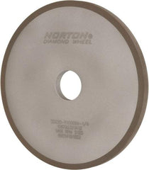 Norton - 7" Diam x 1-1/4" Hole x 3/8" Thick, 220 Grit Surface Grinding Wheel - Diamond, Type 1A1, Very Fine Grade, Resinoid Bond - Exact Tool & Supply