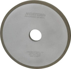 Norton - 7" Diam x 1-1/4" Hole x 1/2" Thick, 100 Grit Surface Grinding Wheel - Diamond, Type 1A1, Fine Grade, Resinoid Bond - Exact Tool & Supply