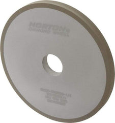Norton - 7" Diam x 1-1/4" Hole x 1/2" Thick, 220 Grit Surface Grinding Wheel - Diamond, Type 1A1, Very Fine Grade, Resinoid Bond - Exact Tool & Supply