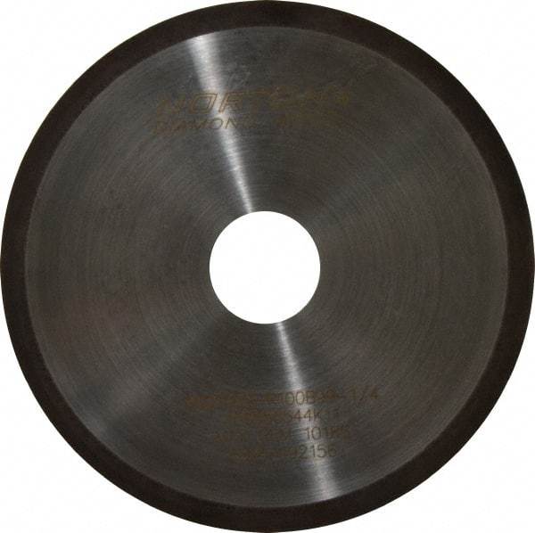 Norton - 6" Diam x 1-1/4" Hole, 100 Grit Surface Grinding Wheel - Diamond, Type 1A1R, Coarse Grade - Exact Tool & Supply