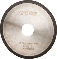 Norton - 6" Diam x 1-1/4" Hole, 150 Grit Surface Grinding Wheel - Diamond, Type 1A1R, Medium Grade - Exact Tool & Supply