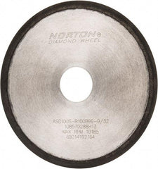 Norton - 6" Diam x 1-1/4" Hole, 100 Grit Surface Grinding Wheel - Type 1A1R, Coarse Grade - Exact Tool & Supply